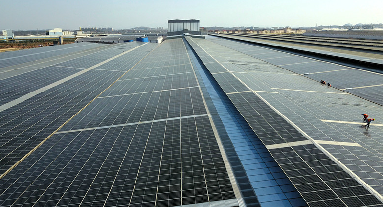罗斯福30MW-BIPV光伏一体化屋顶（施工）