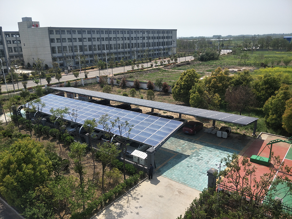 上海120KW光伏车棚项目