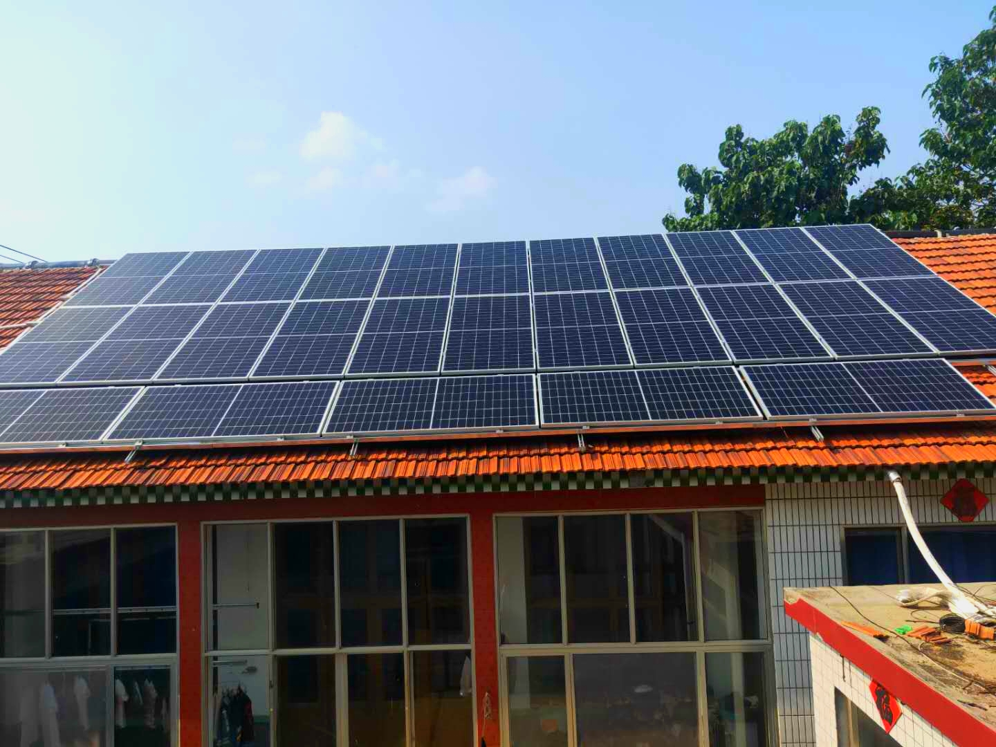 山东省潍坊市青州市谭坊镇关帝庙村 11.07KW 光伏发电项目